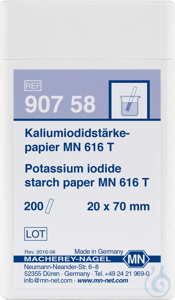 Kaliumiodidstärkepapier MN 616 T Testpapierstreifen 20 x 70 mm Dose à 200...
