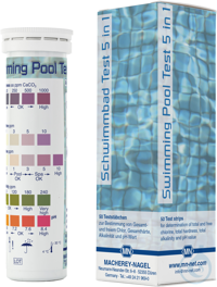 Schwimmbad Test 5 in 1 Teststäbchen zur Bestimmung von freiem Chlor....