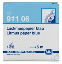 Lackmuspapier blau Rolle mit 5 m Länge und 7 mm Breite  VE=1 Roll...
