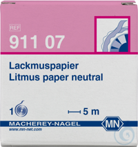 Lackmuspapier neutral Rolle 5 m lang und 7 mm Breite  VE=1 Roll Lackmuspapier...