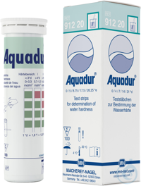 AQUADUR®-Teststäbchen 0-21 Abstufung: 4 >7 >14 >21° dH VE=100  VE=100 Stück...