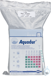 AQUADUR-Teststäbchen Abstufung: 5 >10 >15 >20 >25 °dH Packung à 50...