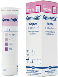 QUANTOFIX Kupfer Teststäbchen 6 x 95 mm Messbereich: 0-10-30-100-300 mg/L...