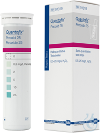 QUANTOFIX Peroxid 25 Teststäbchen 6 x 95 mm Messbereich: 0-0.5-2-5-10-25 mg/L...
