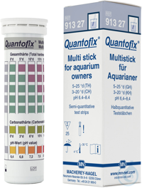 QUANTOFIX Multistick für Aquarianer Teststäbchen 6 x 95 mm Messbereich:...