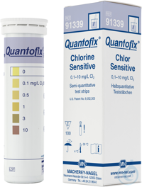 QUANTOFIX Chlor Sensitive Teststäbchen 6 x 95 mm Messbereich:...