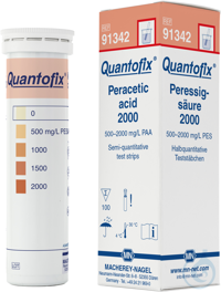 QUANTOFIX Peressigsäure 2000 Teststäbchen 6 x 95 mm Messbereich:...