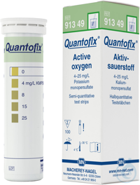 QUANTOFIX Aktivsauerstoff (Kaliummonopersulfat) Teststäbchen 6 x 95 mm...