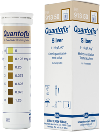 QUANTOFIX Silber Teststäbchen 6 x 95 mm Messbereich: 0-1-2-3-5-7-10 g/L Ag+...