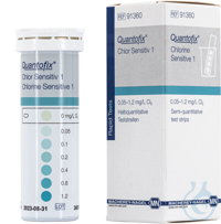Quantofix® Teststreifen. Chlor Sensitiv 7x60 mm. VE=50 Teststreifen  VE=50...