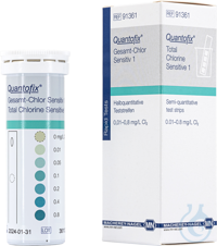Quantofix® Teststreifen. Gesamt-Chlor Sensitiv 1 7x60 mm. VE=50 Teststreifen...