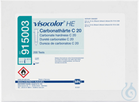 VISOCOLOR HE Carbonathärte C 20 Titrimetrisches Testbesteck Messbereich:...