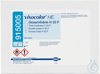 VISOCOLOR HE Gesamthärte H 20 F Titrimetrisches Testbesteck Messbereich:...