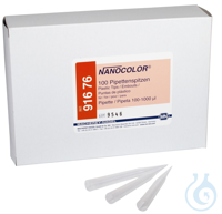 NANOCOLOR Plastikspitzen für 100-1000 µL Kolbenhubpipetten  VE=100 Stück...