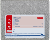 NANOCOLOR Chlor Rechteckküvettentest Messbereich: 0.02-10.0 mg/L Cl2 Pg. à...
