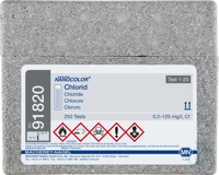 NANOCOLOR Chlorid Rechteckküvettentest Messbereich: 0.2-125 mg/L Cl- Pg. à...