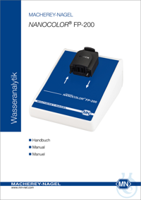 Handbuch für Sippermodul NANOCOLOR FP-200  VE=1 Stück Handbuch für...