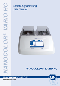 Handbuch für NANOCOLOR VARIO HC 2-sprachig: DE/EN  VE=1 Stück Handbuch für...