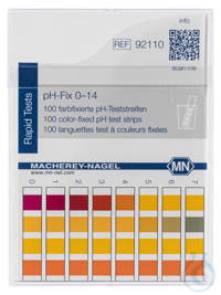 pH-Fix 0-14 Indikatorstäbchen Messbereich: pH 0-1-2-3-4-5-6-7-...