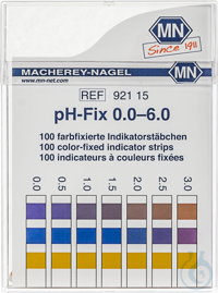pH-Fix 0.0-6.0 Indikatorstäbchen Messbereich: pH 0-0.5-1.0-1.5-2.0-2.5-3.0-...