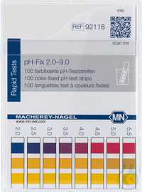 pH-Fix 2.0-9.0 Indikatorstäbchen Messbereich: pH 2.0-2.5-3.0-3.5-4.0-4.5-...