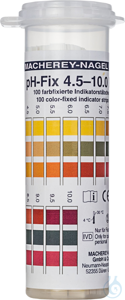 pH-Fix 4.5-10.0 PT Indikatorstäbchen in Plastik-Runddose mit Schnappdeckel...