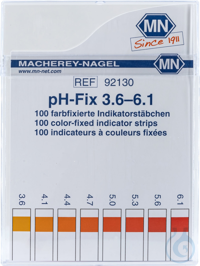 pH-Fix 3.6-6.1 Indikatorstäbchen Messbereich: pH 3.6-4.1-4.4-4.7-...