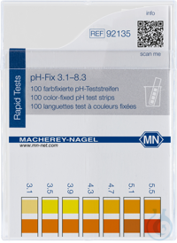 pH-Fix 3.1-8.3 Indikatorstäbchen Messbereich: pH 3.1-3.5-3.9-4.3-4.7-...