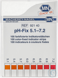 pH-Fix 5.1-7.2 Indikatorstäbchen Messbereich: pH 5.1-5.4-5.7-6.0-...