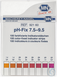 pH-Fix 7.5-9.5 Indikatorstäbchen Messbereich: pH 7.5-7.9-8.2-8.4-8.6-...
