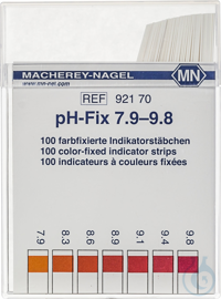 pH-Fix-Indikator-Stäbchen 7.9-9.8 VE=100  VE=100 Stück...