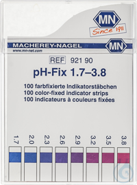 pH-Fix 1.7-3.8 Indikatorstäbchen Messbereich: pH 1.7-2.0-2.3-2.6-...