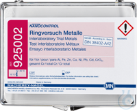 NANOCONTROL Ringversuch Metalle bestehend aus Ringversuchslösung A. B und C...