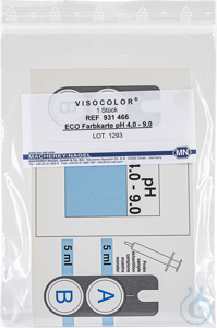 VISOCOLOR ECO Farbkarte pH 4.0 - 9.0 passend zu Art.-Nr. 931066  VE=1 Stück...