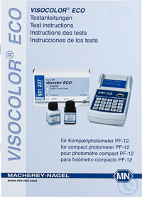 VISOCOLOR Broschüre ''VISOCOLOR ECO Testanleitung'' für Photometer PF-12...
