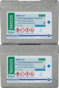 NANOCOLOR leicht freisetzbares Cyanid 04 Rundküvettentest Messbereich...