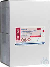 NANOCOLOR Organische Säuren 3000 Rundküvettentest Messbereich: 30-3000 mg/L...