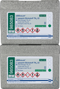 NANOCOLOR gesamt-Stickstoff TNb 22 Rundküvettentest Messbereich: 0.5-22.0...