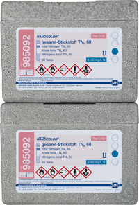 NANOCOLOR gesamt-Stickstoff TNb 60 Rundküvettentest Messbereich: 3-60 mg/L N...