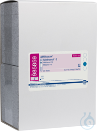 NANOCOLOR Methanol 15 Rundküvettentest Messbereich: 0.2-15.0 mg/L MeOH Pg. à...