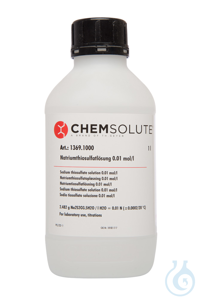 Natriumthiosulfatlösung 0.01 mol/l (0.01 N)  VE=1 l Natriumthiosulfatlösung...