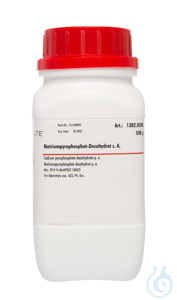 Natriumpyrophosphat-Decahydrat z. A.. ACS.  Ph. Eur. (min. 99.0 %)  VE=500 g...