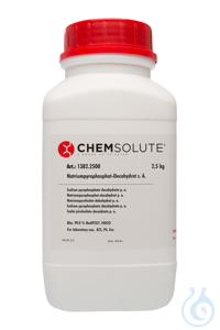 Natriumpyrophosphat-Decahydrat z. A.. ACS.  Ph. Eur. (min. 99.0 %)  VE=2.5 kg...