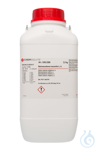 Natriumcarbonat wasserfrei z. A.. ACS.  ISO.  Ph. Eur. (min. 99.8 %)  VE=2.5...