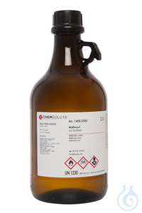 Methanol zur Synthese (min. 99.9 %)  VE=2.5 l Methanol zur Synthese (min....