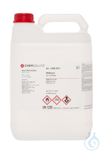 Methanol zur Synthese (min. 99.9 %)  VE=5 l Methanol zur Synthese (min. 99.9...