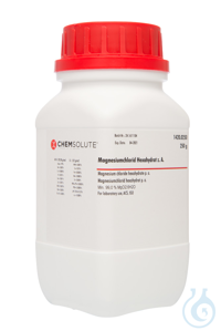 Magnesiumchlorid-Hexahydrat z. A.. ACS. ISO  (min. 99.0 %)  VE=250 g...