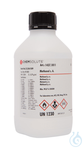 Methanol z. A.. ACS. ISO. Reag. Ph. Eur. (min.  99.8 %)  VE=1 l Methanol z....