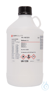 Methanol z. A.. ACS. ISO. Reag. Ph. Eur. (min.  99.8 %)  VE=2.5 l Methanol z....