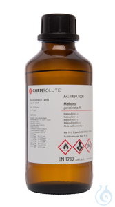 Methanol getrocknet z. A. (min. 99.8  %)  VE=1 l Methanol getrocknet z. A....